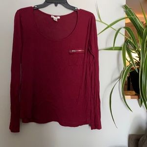 🛍 5/$25 Maroon Top
